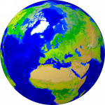 Globe (Europe-centered) Vegetation 2000x2000